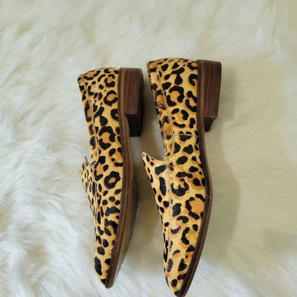 Chelsea & Violet Leopard Print Loafers - Picture 8 of 9